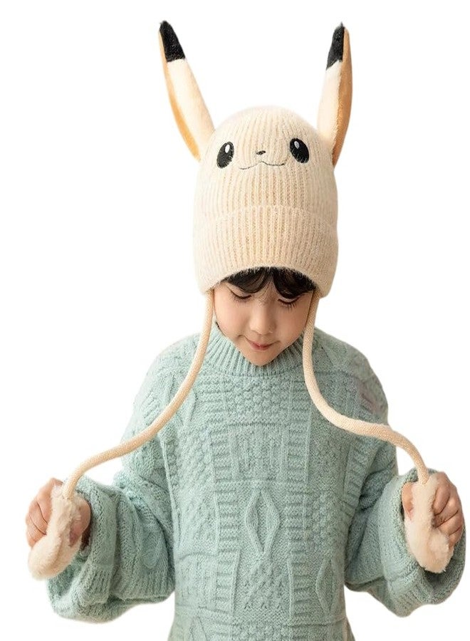 Richmen Kids Rabbit Hat Ear Moving Jumping Funny Bunny Plush Cap for Women Girls, Winter Spring Warm Hat | Age Above 5 Years - Image 1